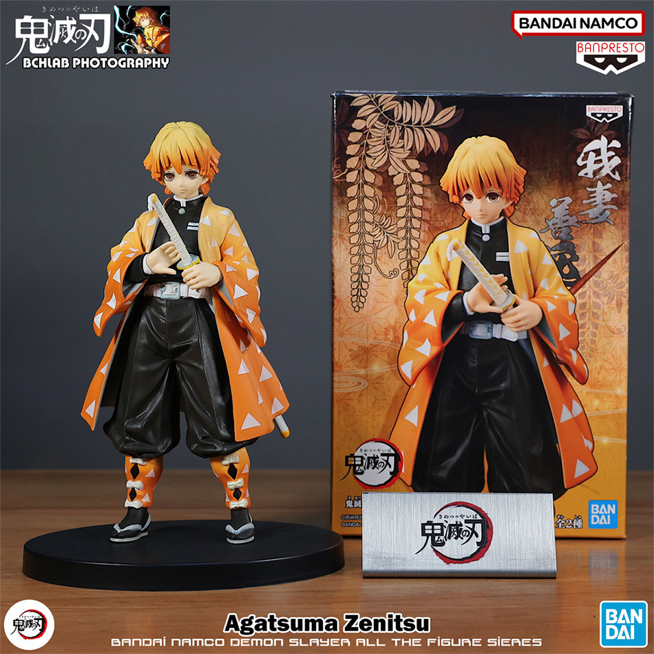 Model Kit Zenitsu - ฟิกเกอร์อนิเมะดาบพิฆาตอสูร ทันจิโร่ คามาโดะ และอิวาเอมอน เซ็นนิตสึ ขนาด