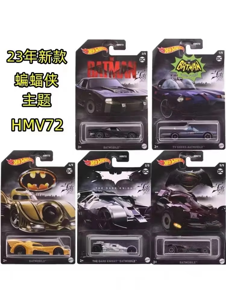 Model Kit Batman - ใหม่ต้นฉบับฮอตวีลส์ความบันเทิงธีมรุ่นแบทแมนครบรอบ 100 ปีเดสก์ท็อปของเล่นในสต็อกของขวัญวันเกิดคริสต์มาสของขวัญ