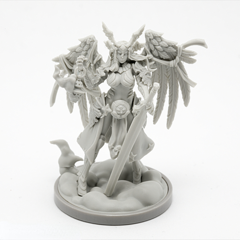Model Kit Valkyrie - โมเดลเรซิ่นขนาด 30 มม. ชุดประกอบโมเดลแฟนตาซี ของสะสมงานอดิเรก รูปปั้นจิ๋ว