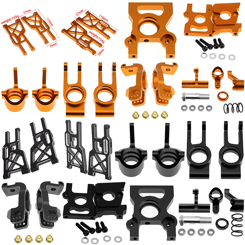 Model Kit Frame - อะไหล่ DBX07 EX07 - ชุดข้อต่อพวงมาลัย/ดุมล้อ/ฐานเพลาหลัง/ชุดพวงมาลัย/ขายึดมอเตอร์-อะไหล่อัพเกรด OP