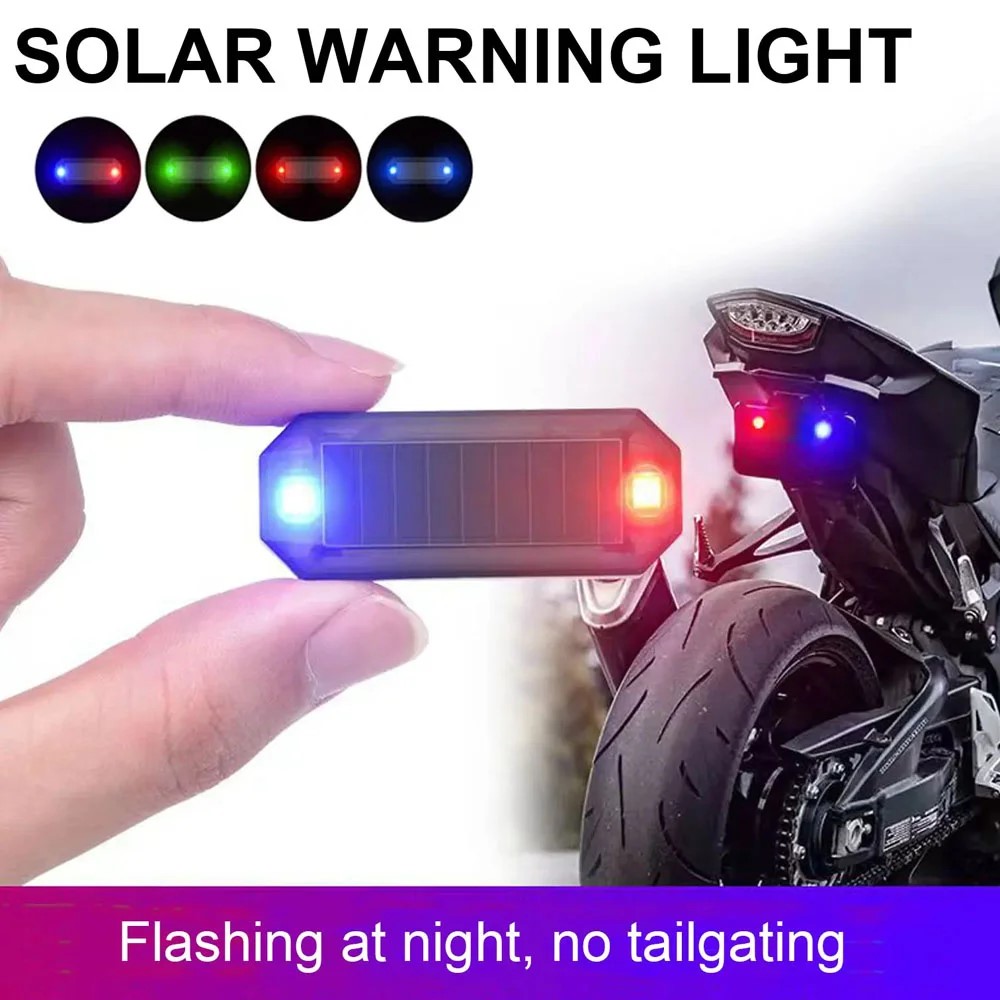 Model Kit Led - MINI LED พลังงานแสงอาทิตย์ไฟเตือนรถ Night Security จําลองไร้สาย