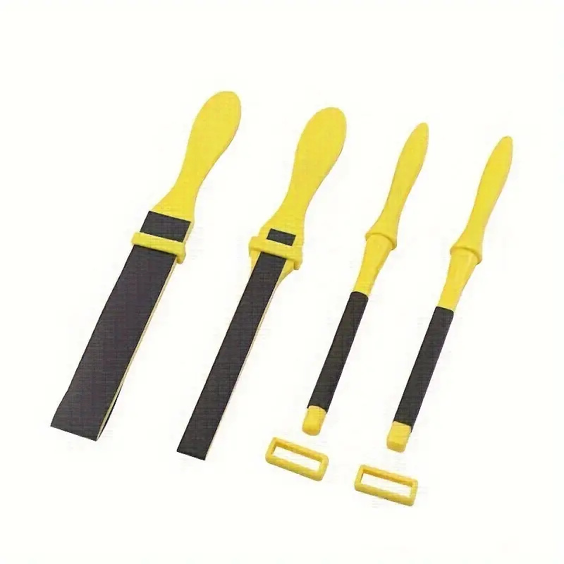 Sanding Stick Set - 4pcs Sanding Sticks ชุด W/ที่จับพลาสติกสําหรับไม้โลหะพลาสติก Auto