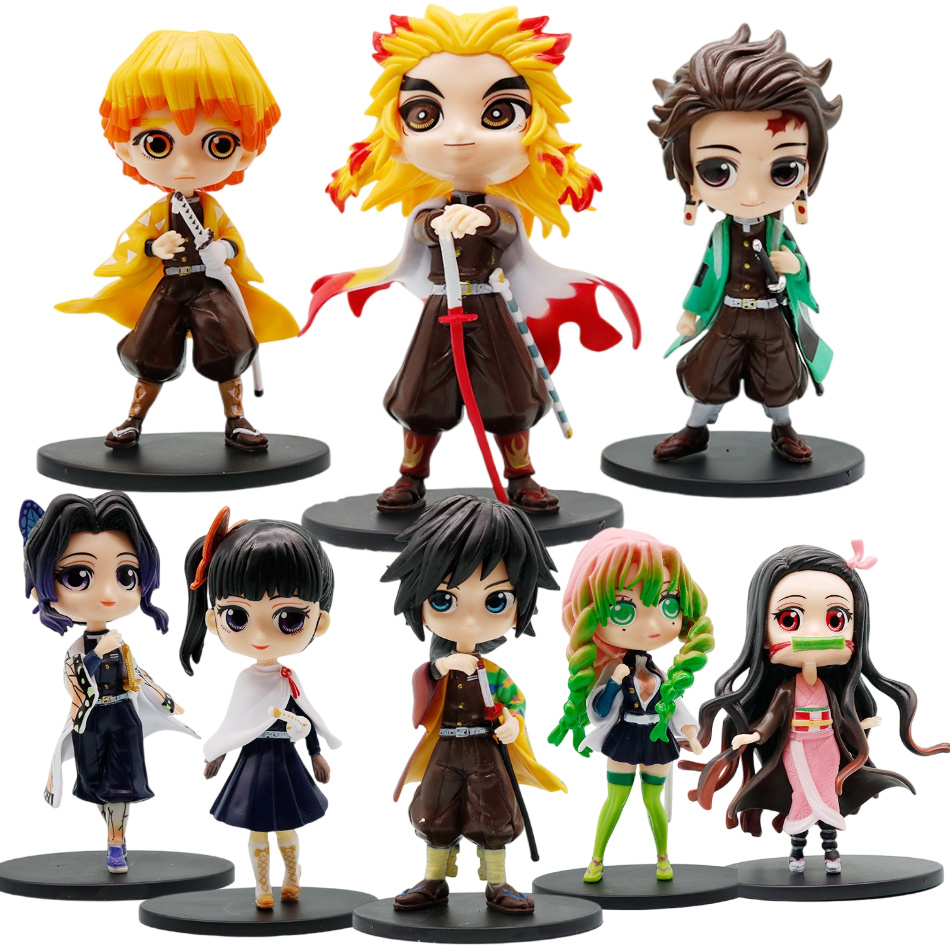 Model Kit Zenitsu - ฟิกเกอร์อนิเมะยอดนิยม Demon Slayer แบบบลายด์บ็อกซ์ เนซึโกะ ทันจิโร่