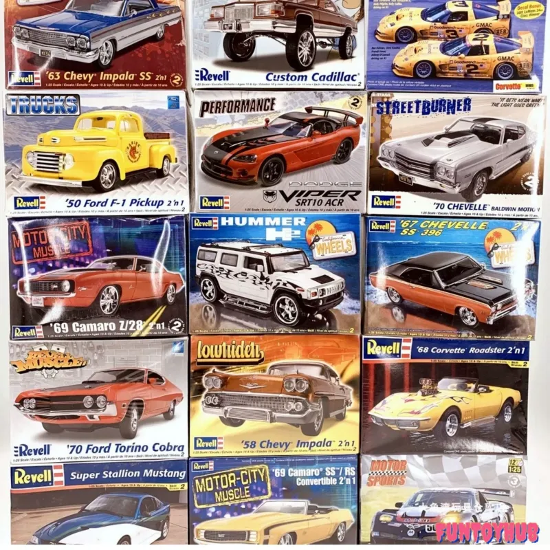 Model Kit Revell - Revell ชุดประกอบโมเดลรถยนต์ขนาด 1:24 1:25 วัสดุพลาสติก แพ็คเกจประกอบ