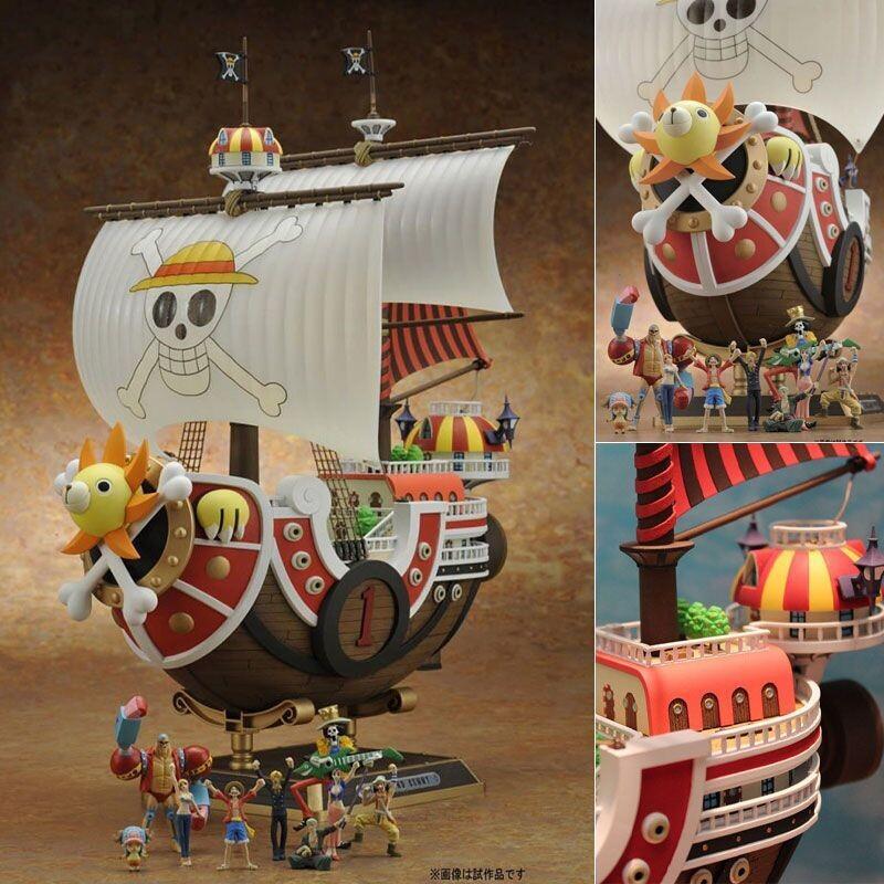 Model Kit One Piece Going Merry - ชุดประกอบโมเดลเรือวันพีซ โกอิ้งแมรี่ ธันด์ดี้ซันนี่ และ โพลาร์แทง ของแบนได