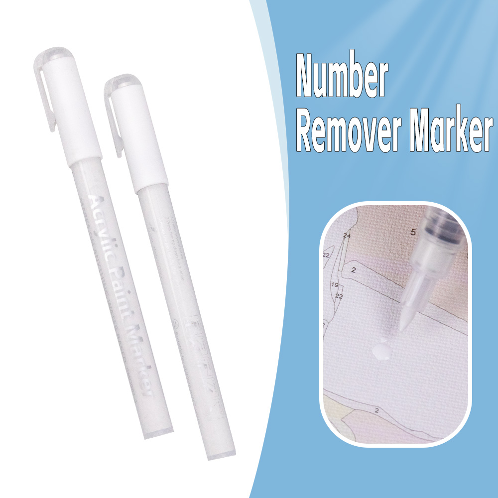 Model Kit Paint Remover - ปากกาลบเลขได้ ปากกาสีขาว สำหรับชุดระบายสีดิจิทัล งานฝีมือ DIY และอุปกรณ์วาดภาพ