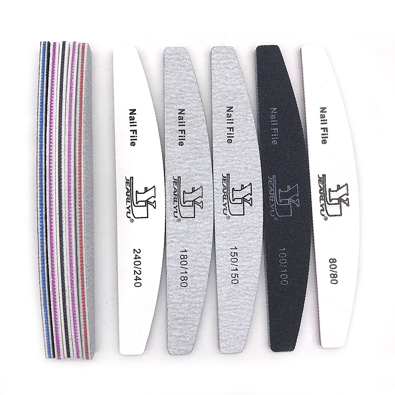 Sanding Stick Set - ชุดตะไบเล็บ5ชิ้น/ล็อตขนาด80/100/150/180/240เม็ดกระดาษทรายสำหรับมืออาชีพชุดเครื่องมือทำเล็บ