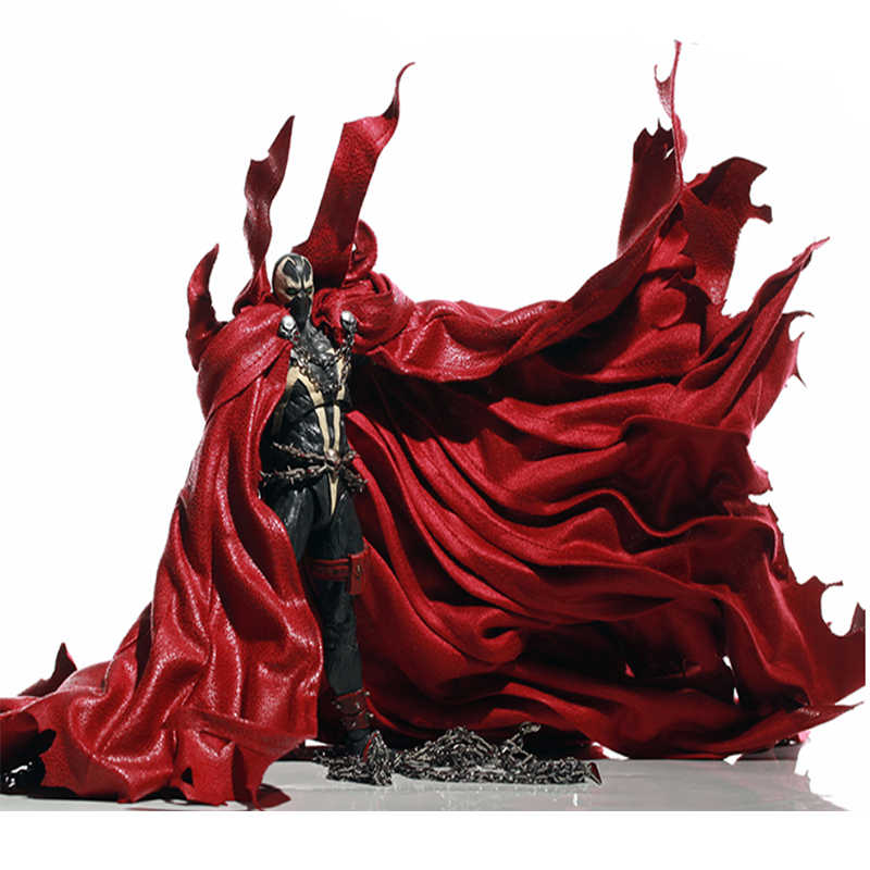Model Kit Batman - 1/12วางไข่เร็กเก้เสื้อคลุมสีแดงมีความสุขผ้าพันคออุปกรณ์เสริมเสื้อคลุมเสื้อคลุมหรูหราพร้อมโซ่ตุ๊กตาของเล่นโมเดลชิ้นส่วนไร้รูปร่างคริสต์มาส