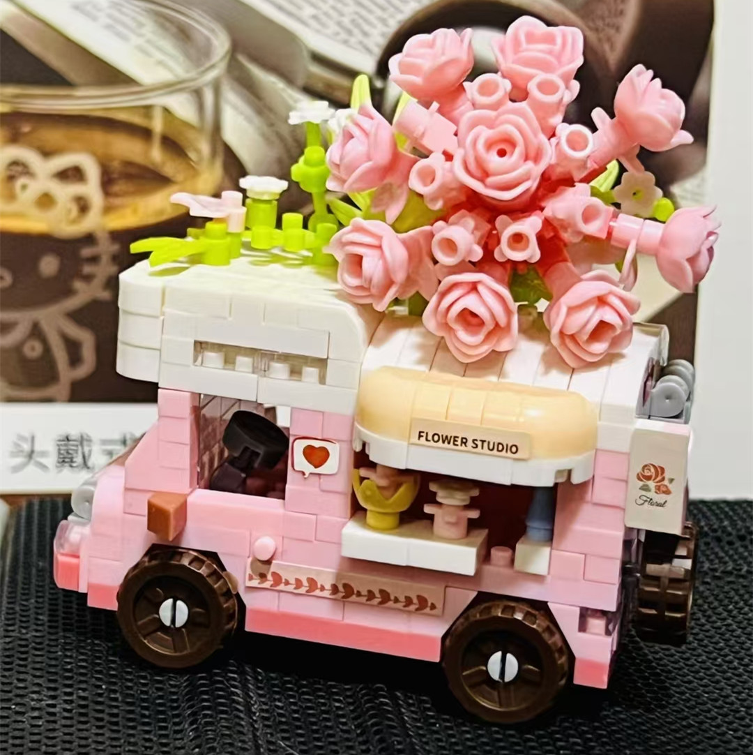 ชุดตัวต่อบล็อกรถบรรทุกดอกไม้สี - Model Kit Studio บทวิจารณ์และราคา