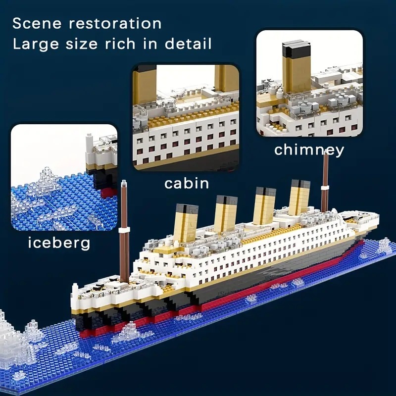 Titanic Micro Building Blocks  - Model Kit Titanic บทวิจารณ์และราคา
