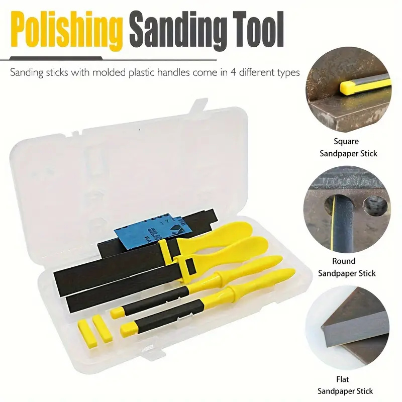 4pcs Sanding Sticks ชุด W/ที่จ - Sanding Stick Set บทวิจารณ์และราคา
