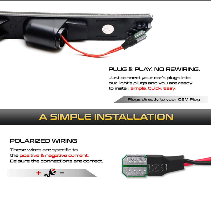 2pcs รถด้านหน้าด้านหลังกันชนด้ - Model Kit Led บทวิจารณ์และราคา