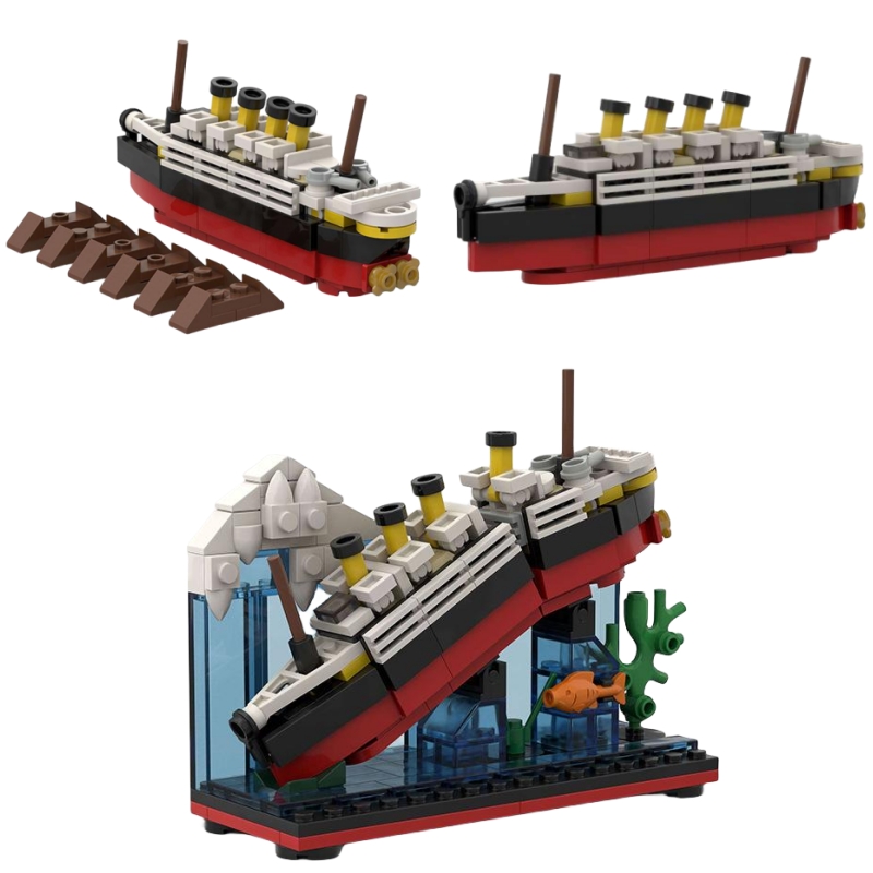 Titanic Break ครึ่งพร้อมบล็อกอ - Model Kit Titanic บทวิจารณ์และราคา