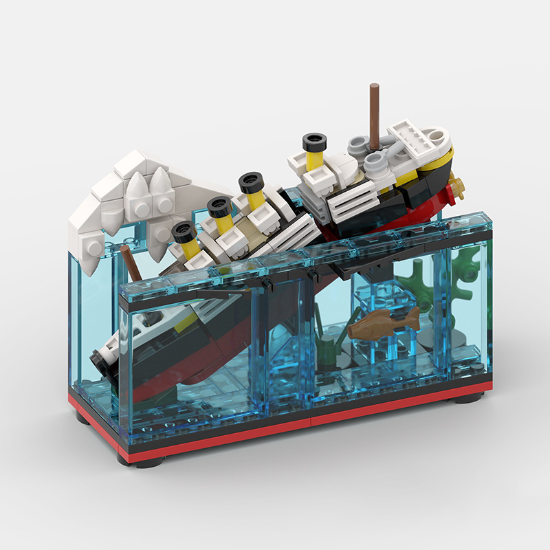 Titanic Break ครึ่งพร้อมบล็อกอ - Model Kit Titanic บทวิจารณ์และราคา
