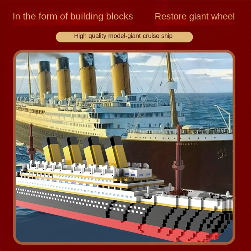 เรือสำราญไททานิคบล็อกตัวต่อตัว - Model Kit Titanic บทวิจารณ์และราคา