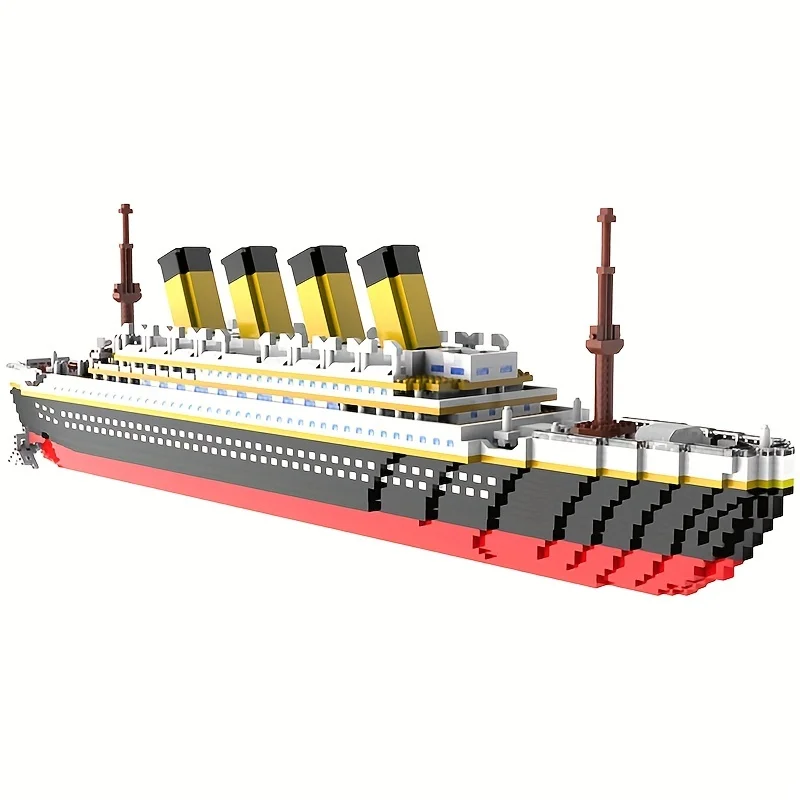 เรือสำราญไททานิคบล็อกตัวต่อตัว - Model Kit Titanic บทวิจารณ์และราคา