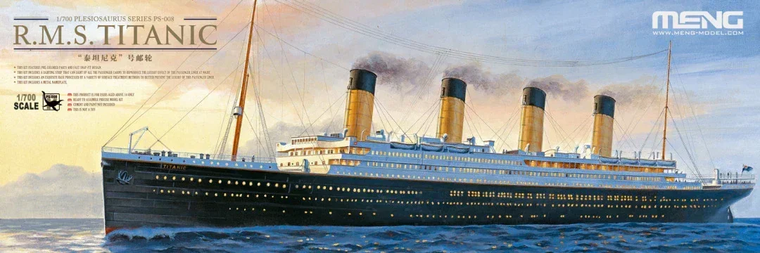 PS-008 MENG Titanic Cruise, รุ - Model Kit Titanic บทวิจารณ์และราคา