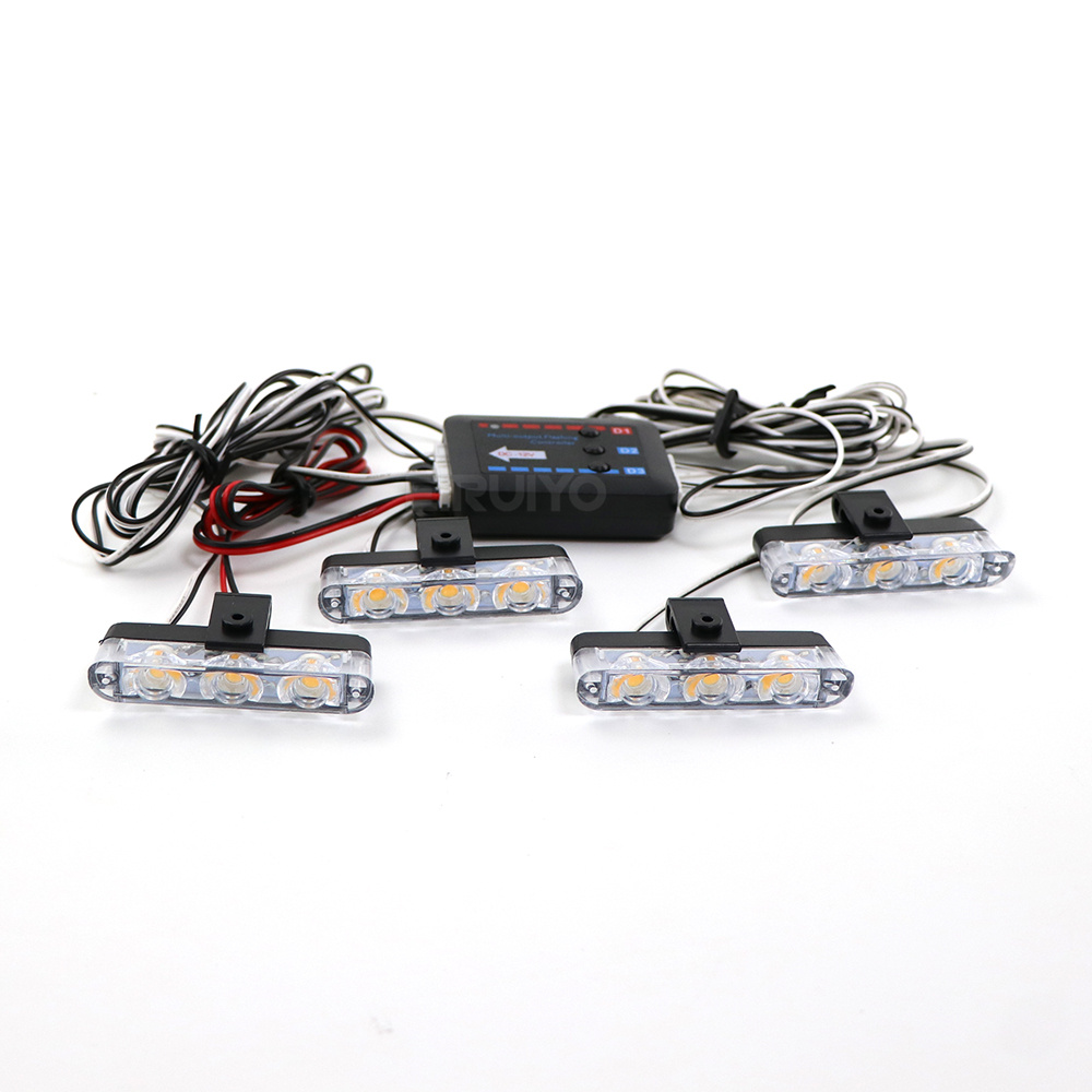 ไฟสโตรบ LED สำหรับรถยนต์ 4x3 L - Model Kit Led บทวิจารณ์และราคา